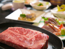 【大分特産】『豊後牛』200ｇの鉄板ステーキ会席　～2食付～